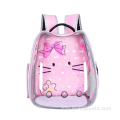 Solid color cat ear portable space transparent backpack